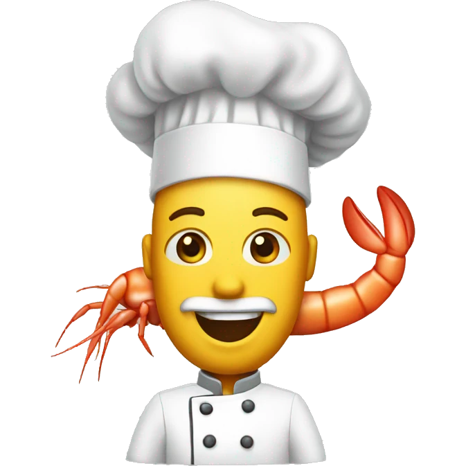 chef shrimp emoji