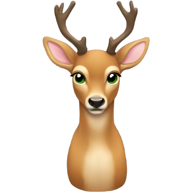 Deer in a green thong emoji