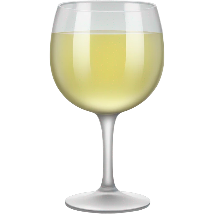 Wine glass with white wine emoji