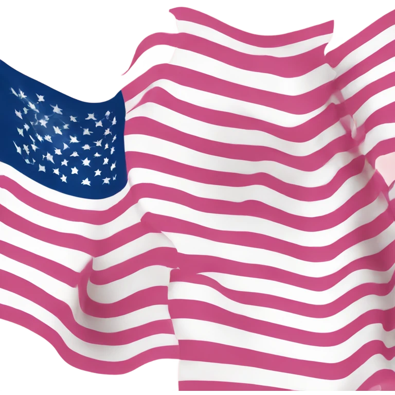 Light pink usa flag emoji