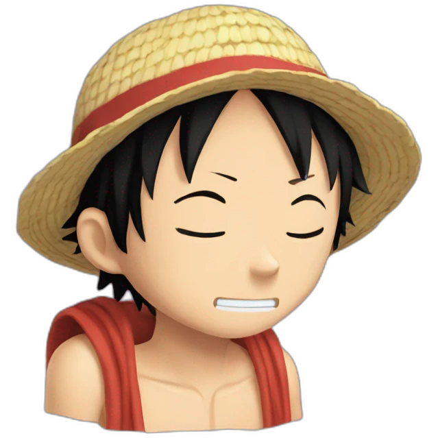 Luffy of one piece who sleeps emoji