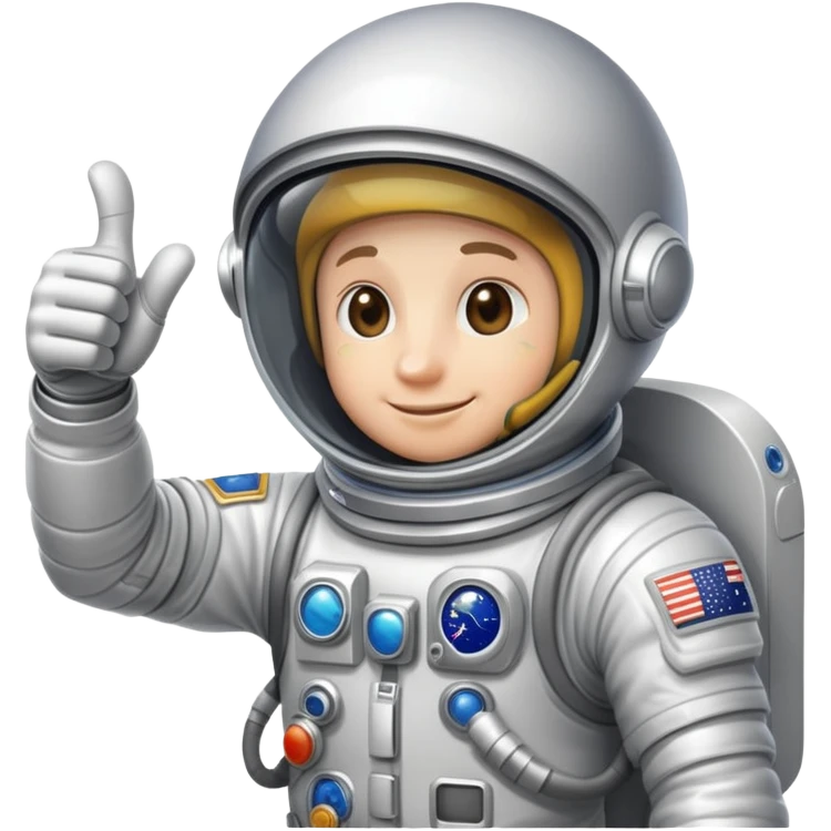 Thumbs up spacesuit emoji