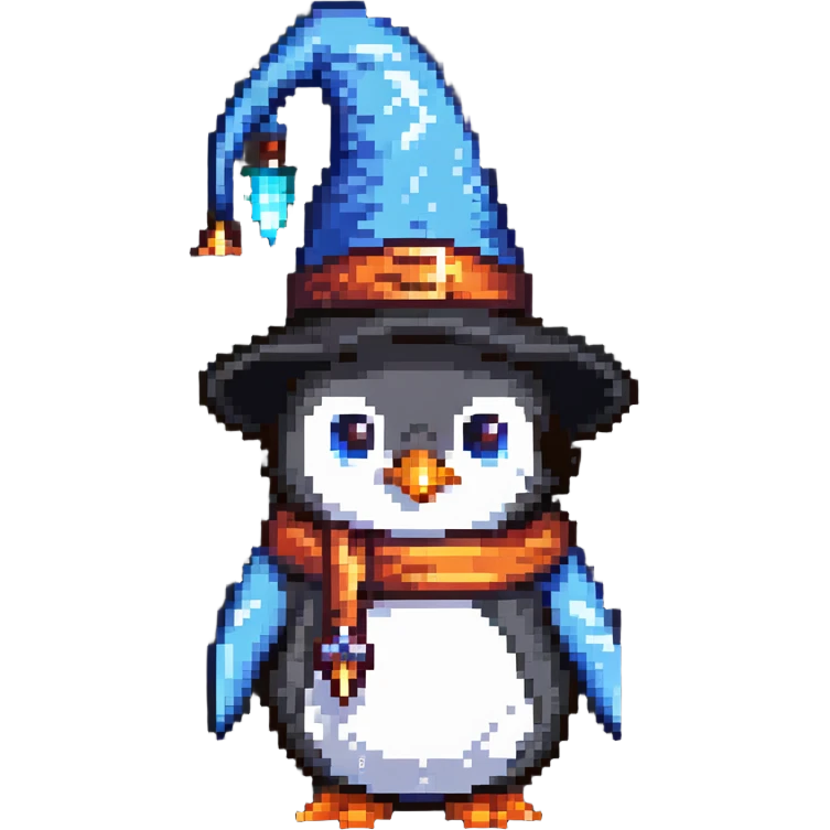 penguin wizard emoji