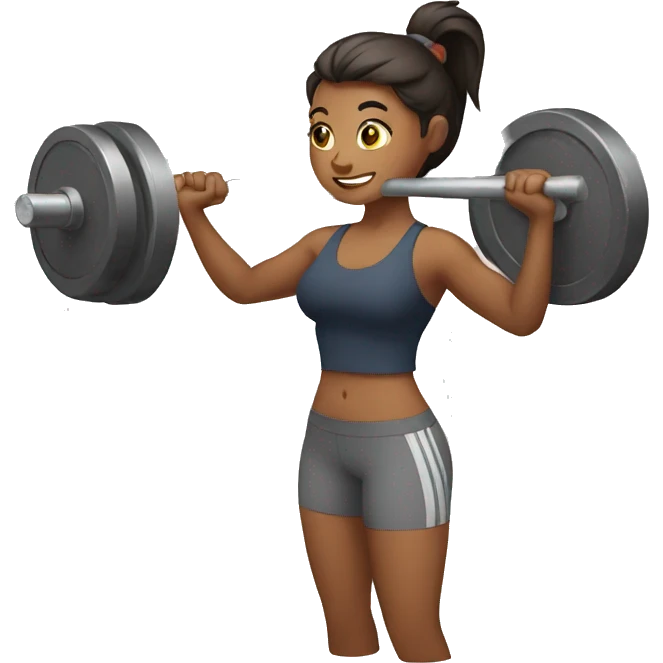 Women lifting weight  emoji