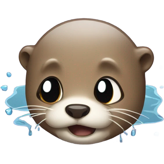 An otter with tears emoji