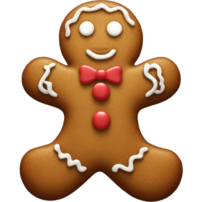 gingerbread man emoji
