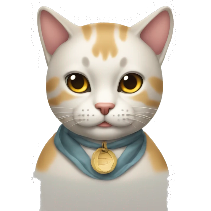 gato siames con lazo  emoji
