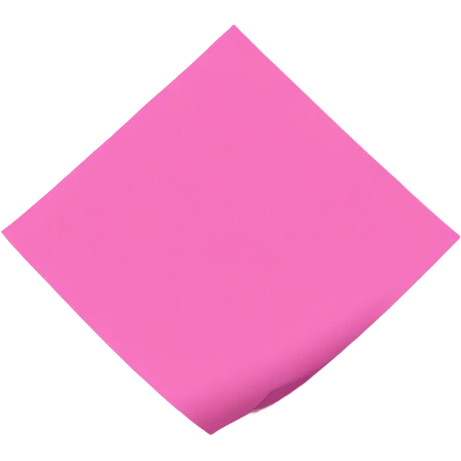 Pink paper emoji