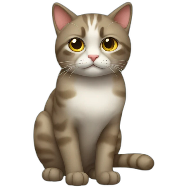 Cat with had emoji