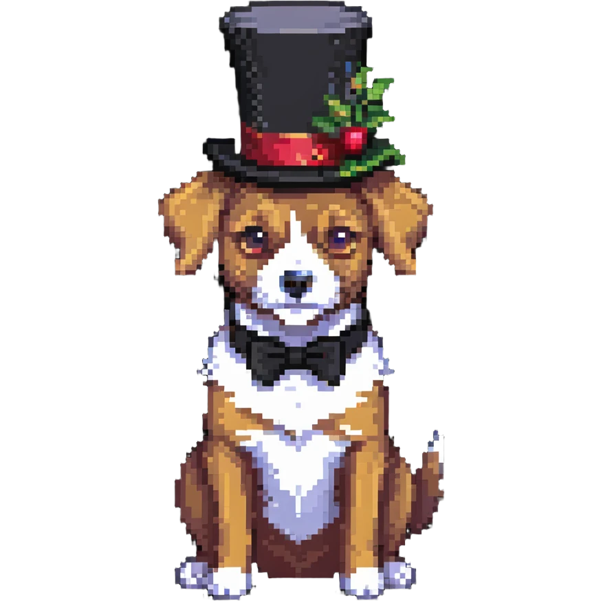 dog with a tophat emoji