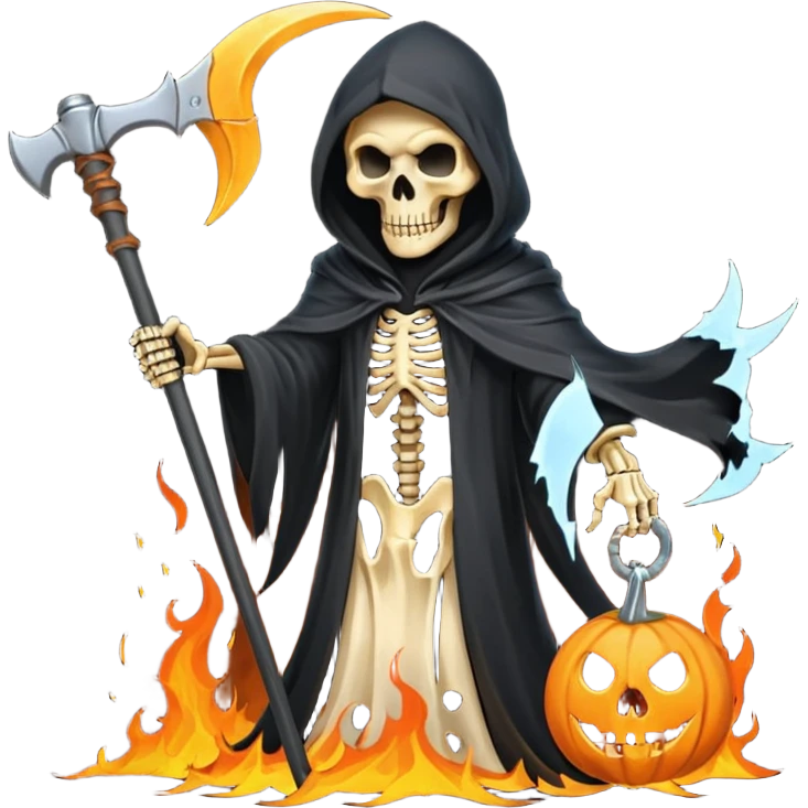 fire grim reaper emoji