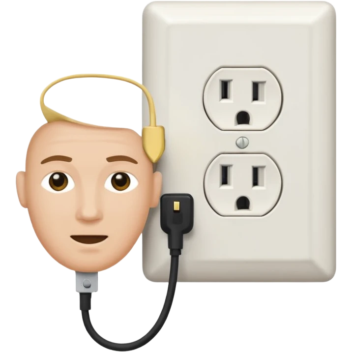 plugging a plug to an outlet emoji