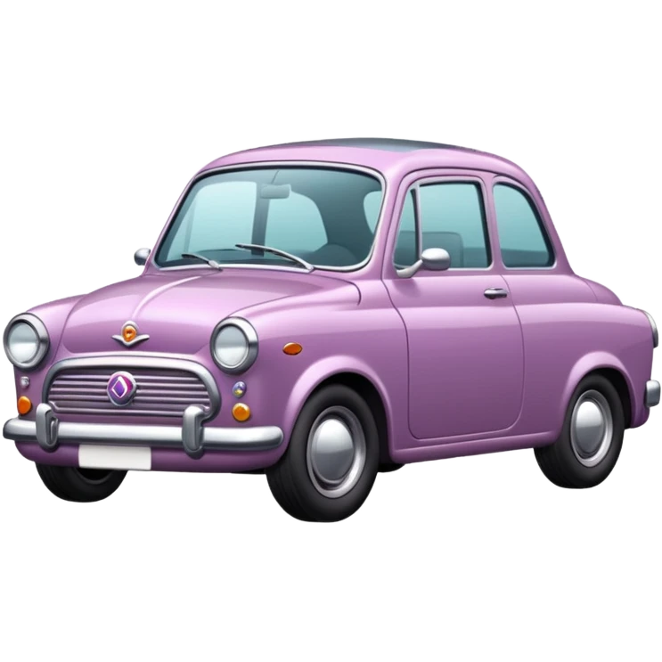 Retro mauve car emoji