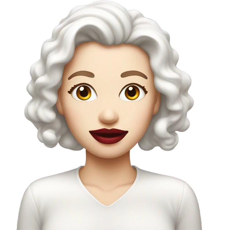 Lipstick Face covered in milk liquid emoji