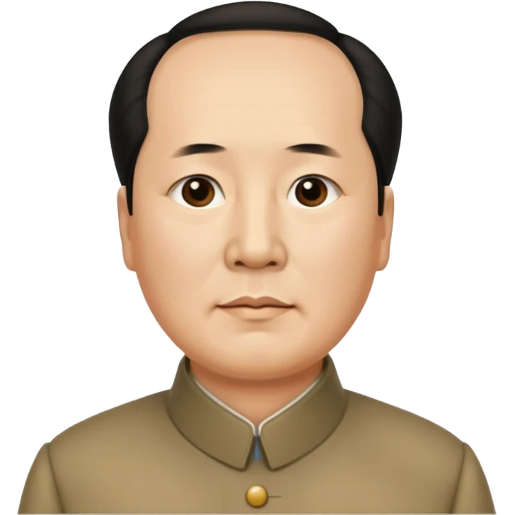 Mao zedong with receding hairline  emoji