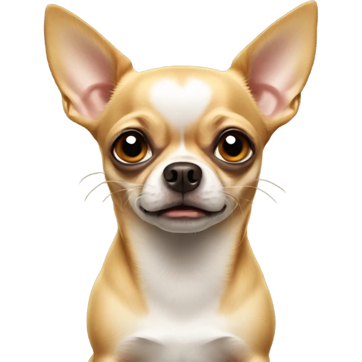 Chihuahua looking mean emoji