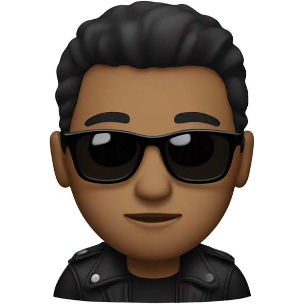 Man in black emoji