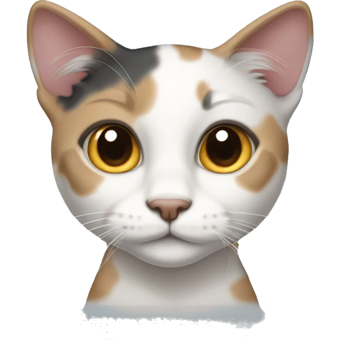 dilute calico cat  emoji