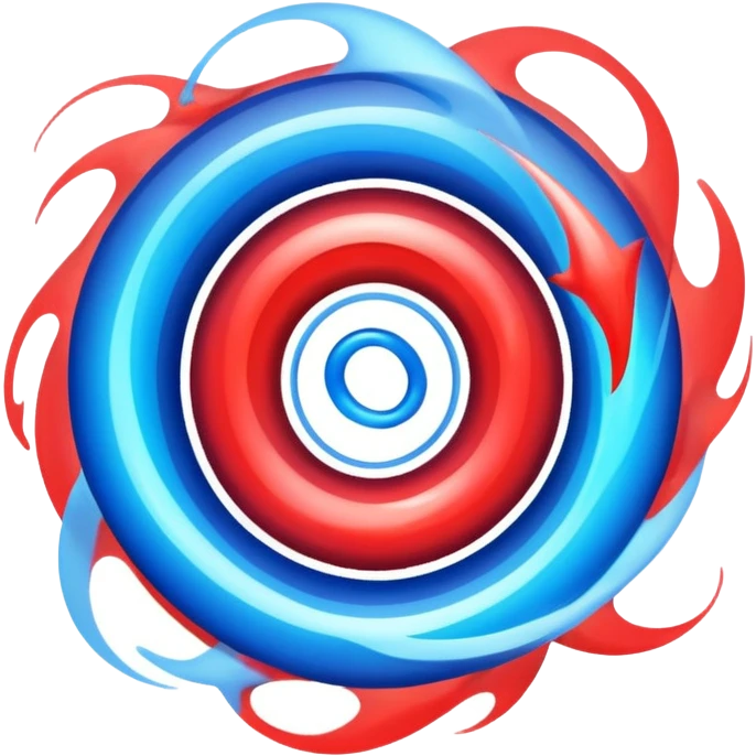 glitter red and blue plasma emoji