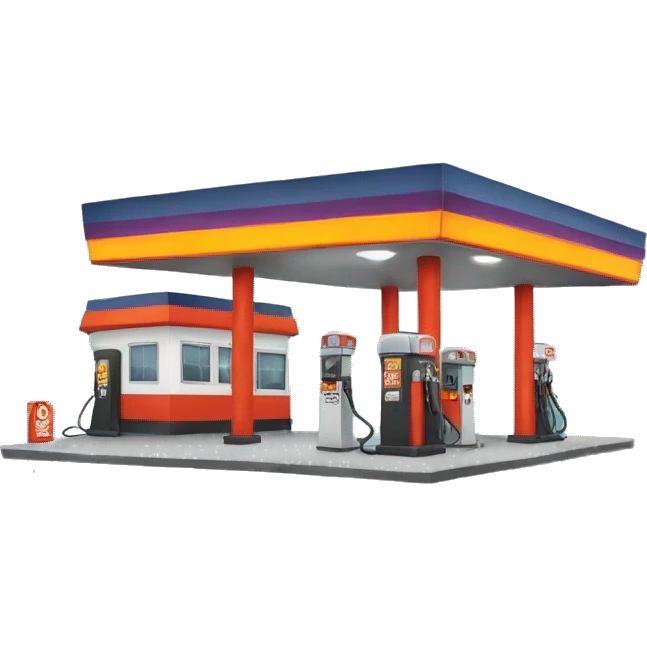 Scary gas station emoji