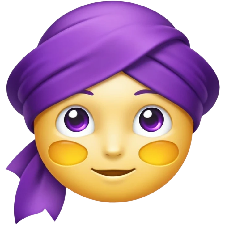 Morado lazo emoji