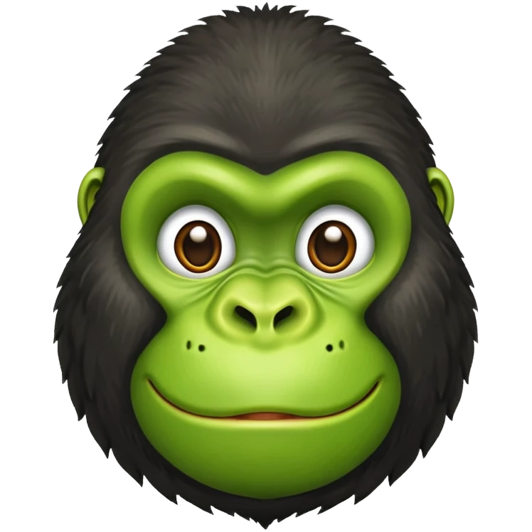 Half gorilla half avocado emoji
