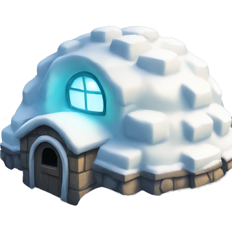igloo + cool hacker emoji