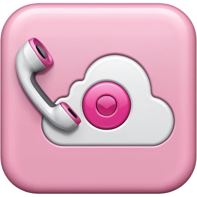 mix light pink dark pink and white girly voicemail emoji