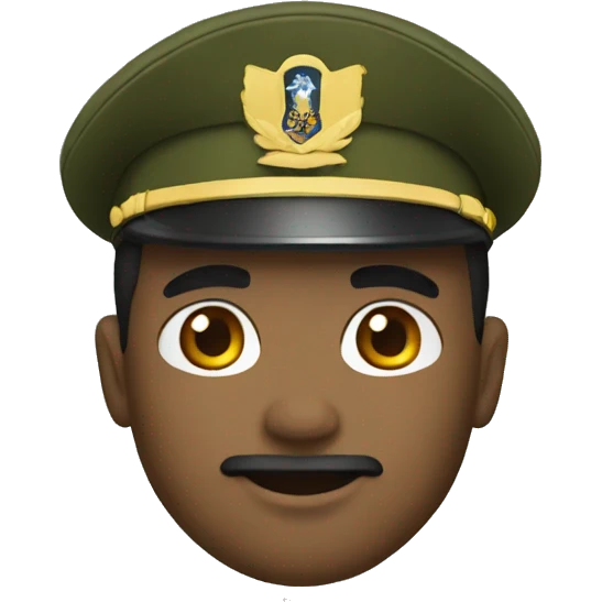 Create a man with a army uniform emoji