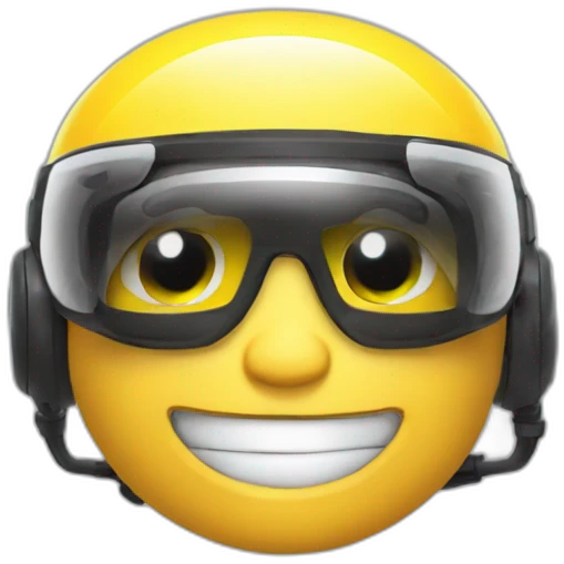 the plastic Artificial intelligence of BOLT TAXI emoji