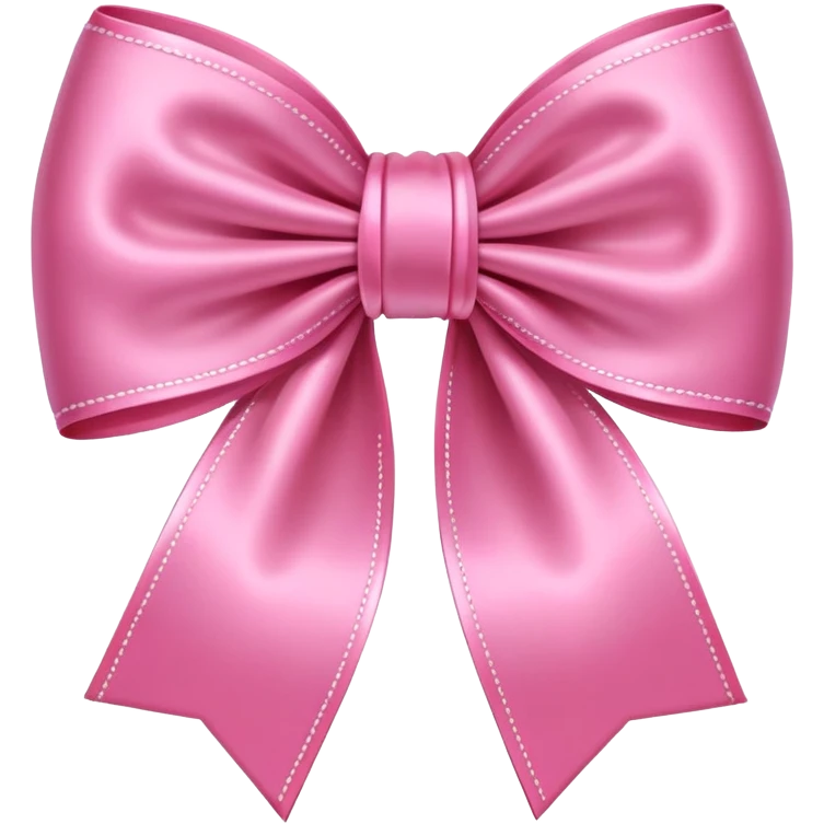 Pink bow emoji