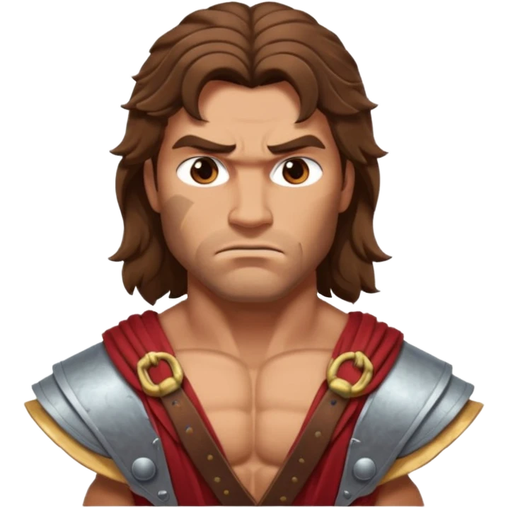 Spartacus with long hair emoji