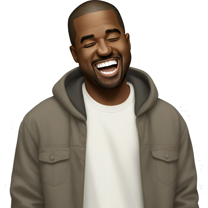 Kanye west laughing emoji