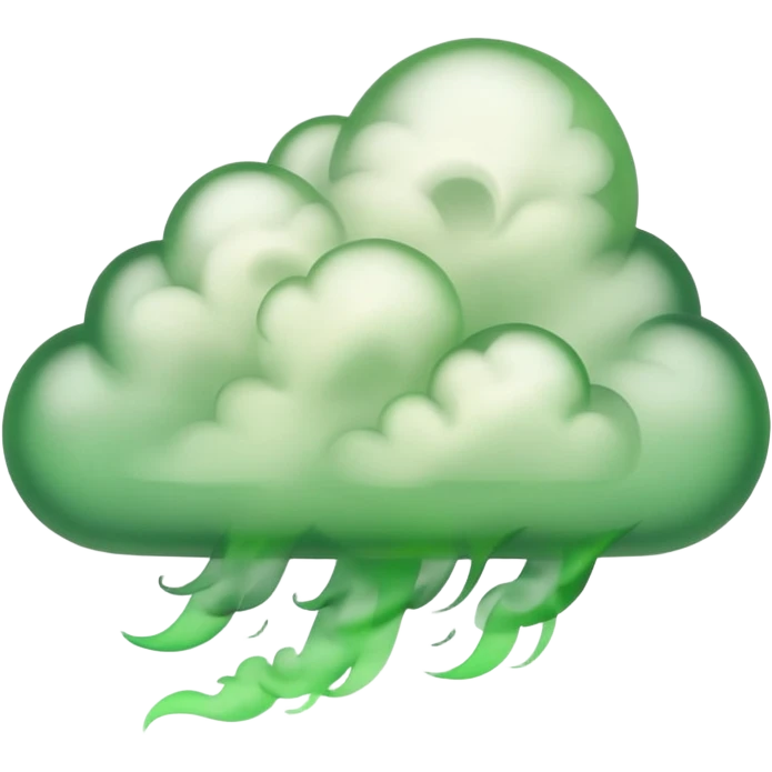cloud of green smoke emoji