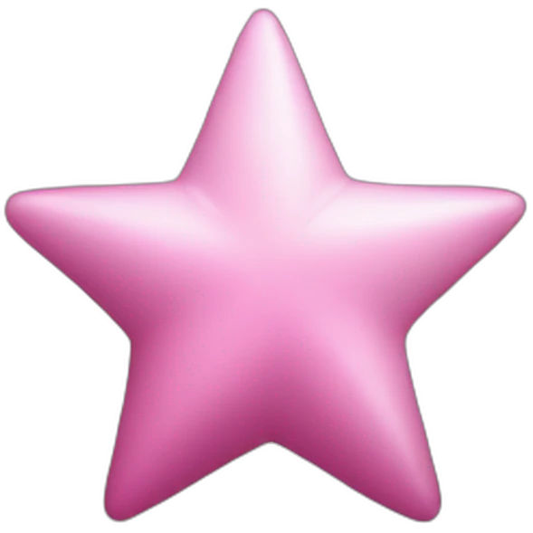 Pink star emoji