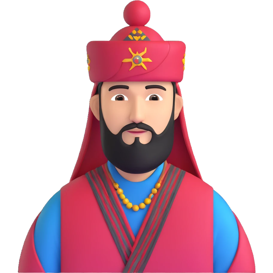 Tatar man wearing a kalfak hat emoji