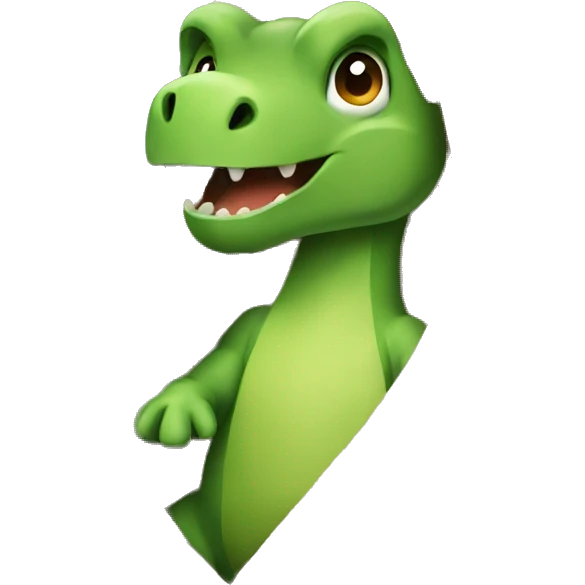 A dinosaur sitting wrapped in a blanket emoji