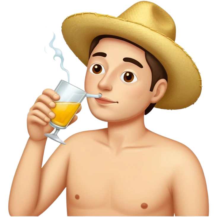 Drunk drinking tequila  emoji