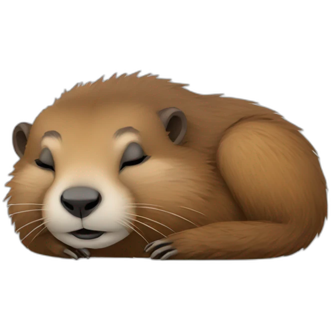 Sleeping marmot emoji