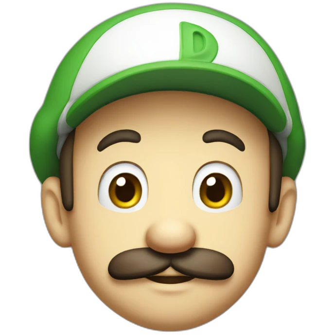 Luigi face emoji