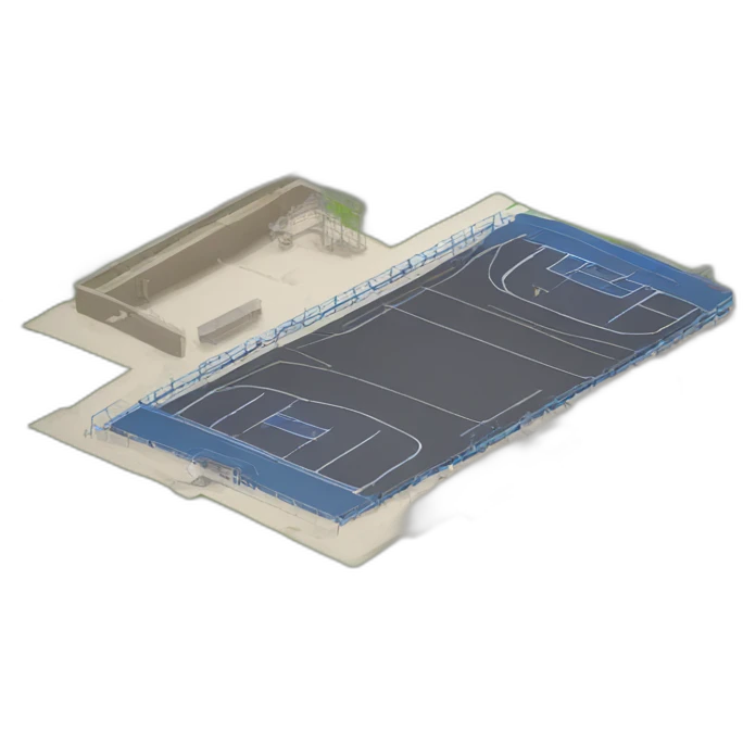 construction yard of a sports facility emoji