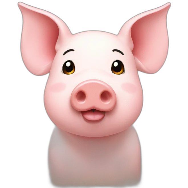 New Year's pig emoji