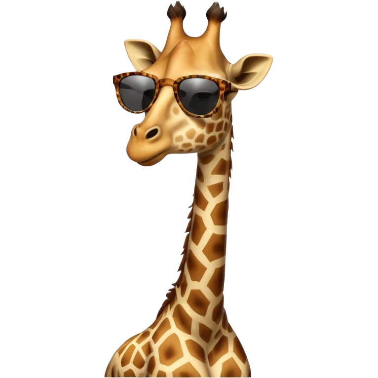 Giraffe with sunglasses emoji