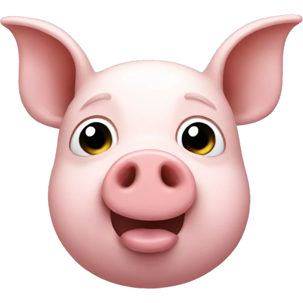 pig with rabbit nose and ears  emoji