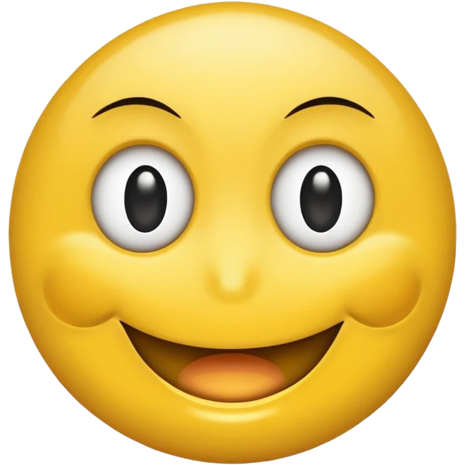 Smiley face but one eye is twitching  emoji