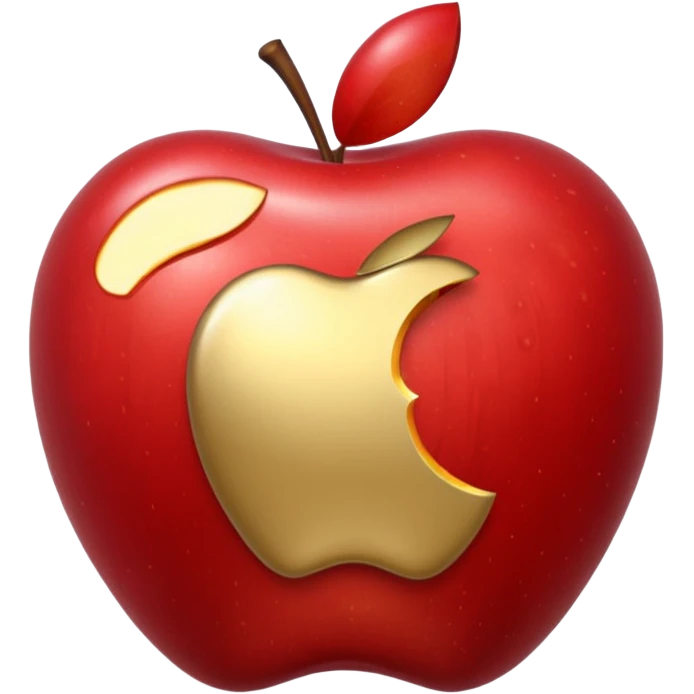 android eating apple emoji