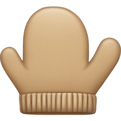 Beige mittens emoji