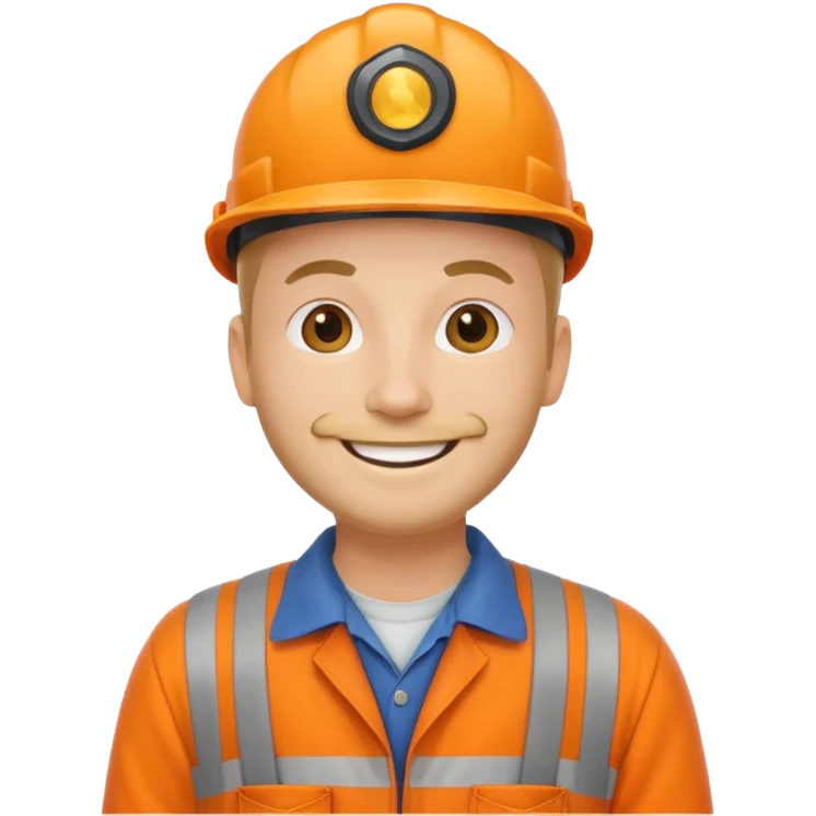 back of Railway engineer orange overalls emoji