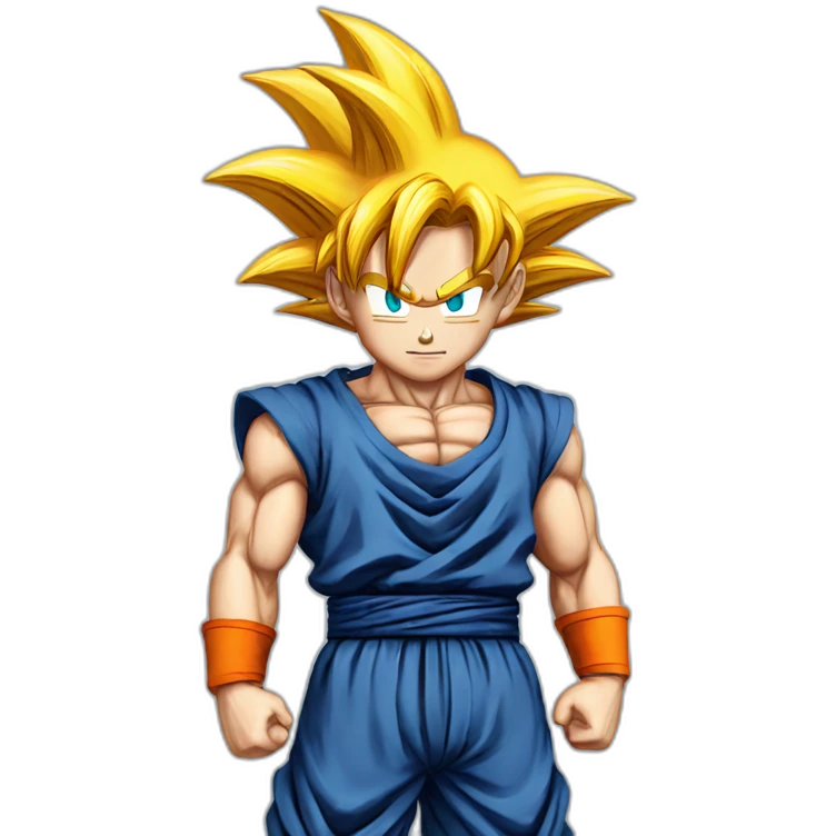 Goku ss bleu emoji