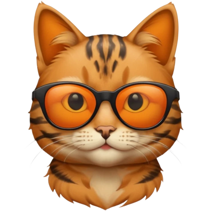 Cat wearing sunglasses emoji